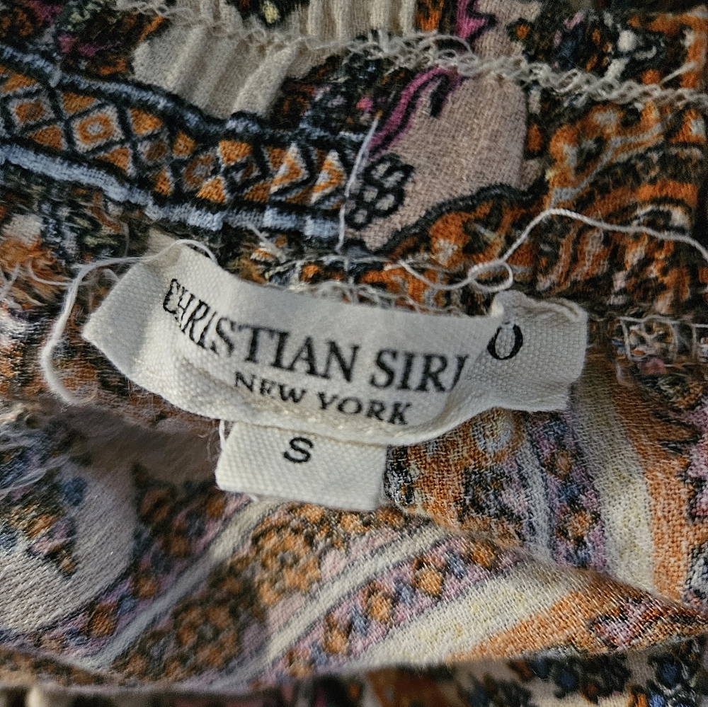 Christian Siriano New York Mixed Print Palazzo Pants - Small - Picture 7 of 8